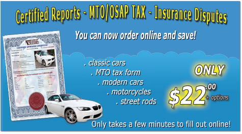 vehicle boat truck van motorcyle insurance mto tax osap desktop appraisal classic car