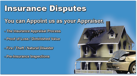 insurance dispute appraisal report empire Appraiser Appraisals Appraisers